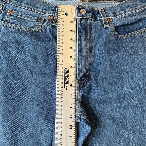 Levi’s Men Jeans 550 Size W36xL30 Blue Straight Leg Mid Rise - Picture 5 of 12